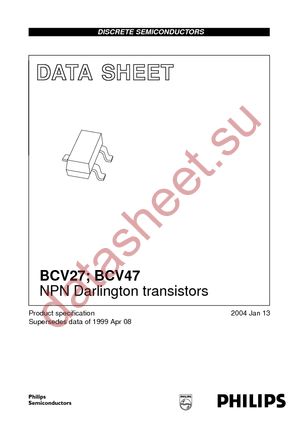 BCV27 T/R datasheet  